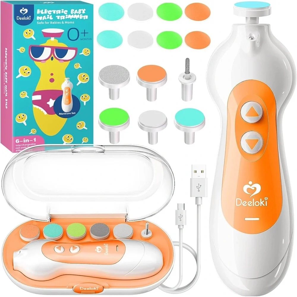 New Electric Rechargeable Baby Nail Trimmer Safe for Newborn